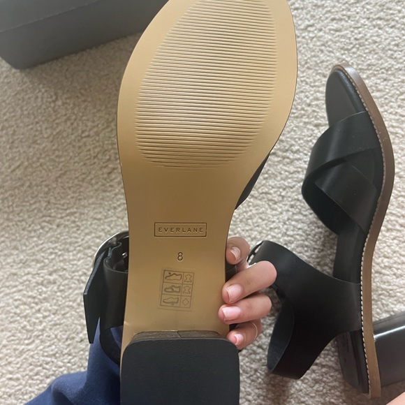 Everlane Black Heeled Sandals - Picture 3 of 6